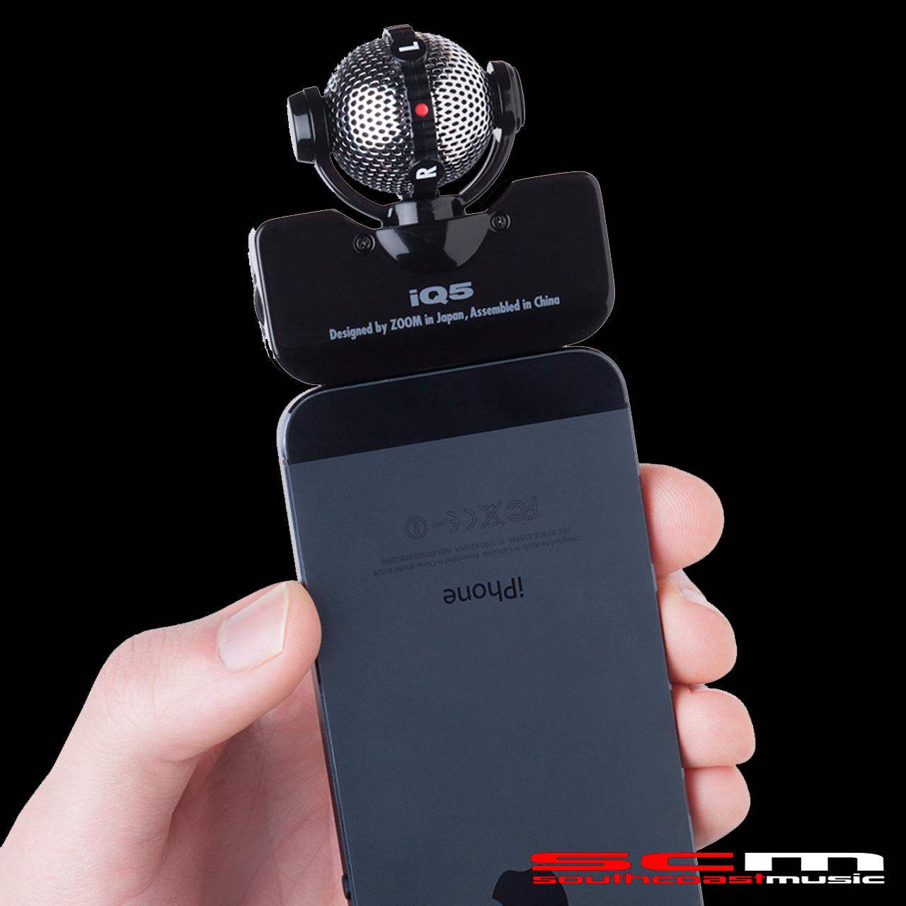 Zoom iQ5  MID-SIDE STEREO MICROPHONE FOR iPhone, iPad & iPod Touch BLACK - FREE P&H!