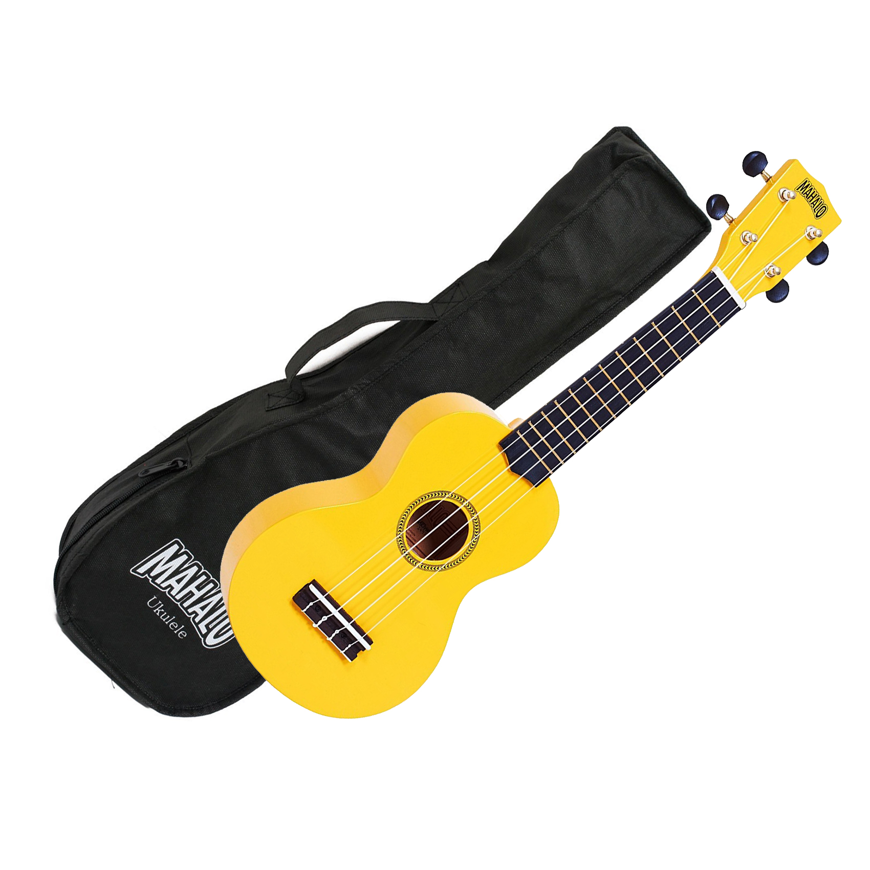 UKULELE SOPRANO + HOUSSE MR1-YW JAUNE BRILLANT MAHALO - STAR MUSIK ET SON