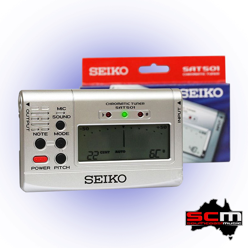 SEIKO SAT501 Pitch Perfect - Perfect Pitch Chromatic Tuner with Reference  Tone Generator – South Coast Music