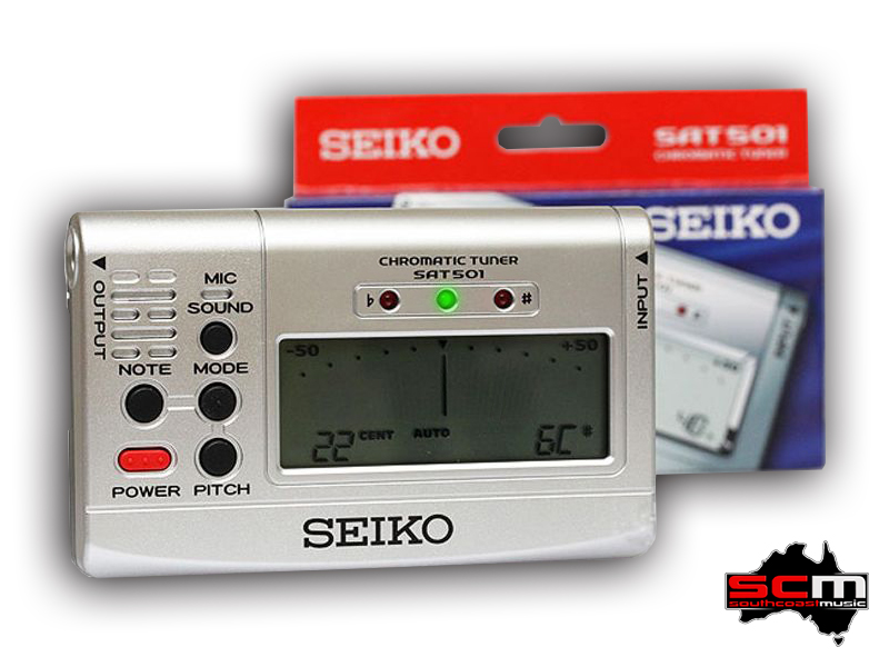 SEIKO SAT501 Pitch Perfect - Perfect Pitch Chromatic Tuner with Reference  Tone Generator – South Coast Music
