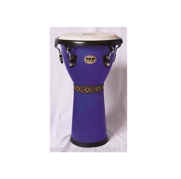 MP154 MANO PERCUSSION TUNEABLE 10 INCH DJEMBE HAND DRUM BLUE GOAT SKIN HEAD