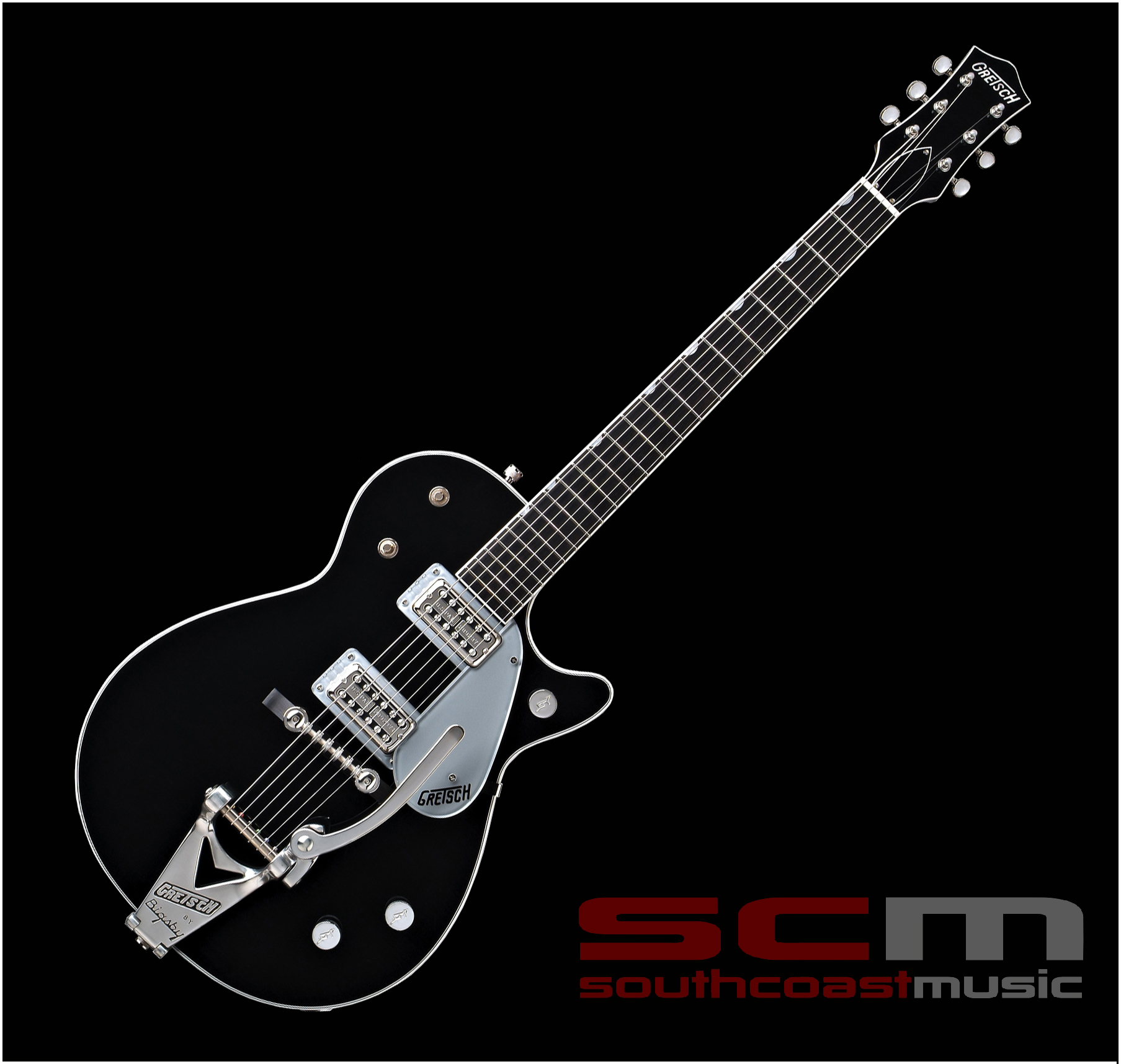 Gretsch Duo Jet G6128T Jet Black with Bigsby and Hard Case - very special.