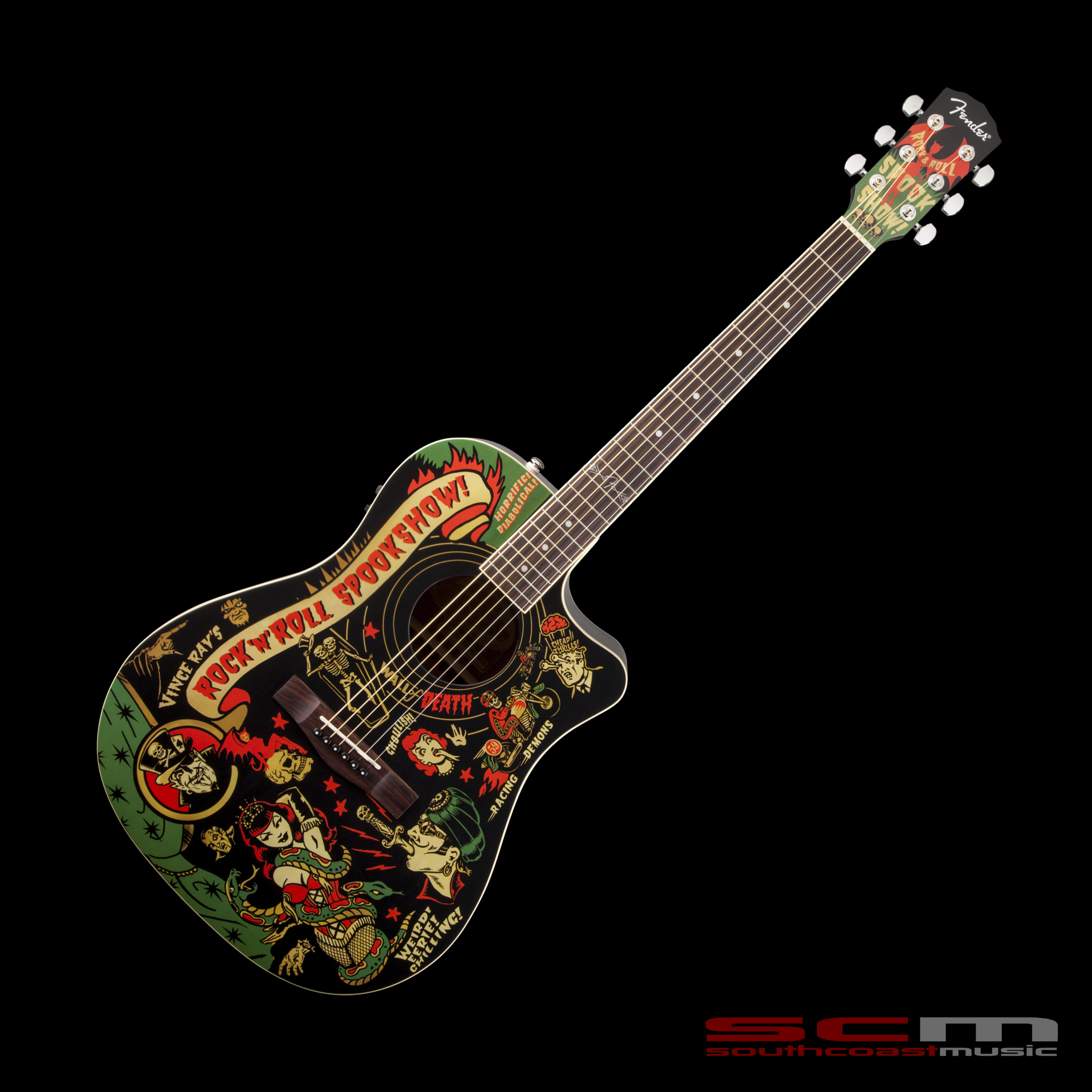 Vince Ray Spook Show T-Bucket™ Acoustic Electric Guitar