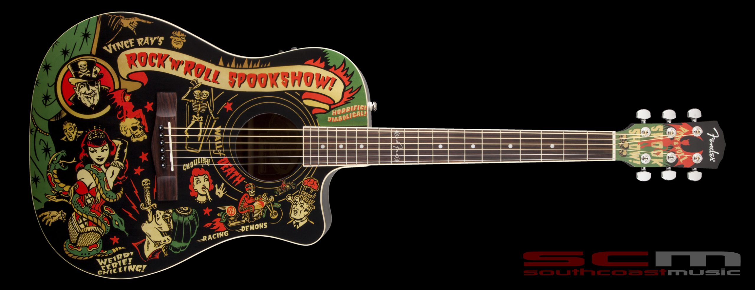 Vince Ray Spook Show T-Bucket™ Acoustic Electric Guitar – South