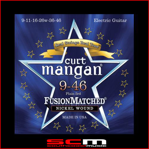 Curt Mangan Boutique Fusion Matched electric guitar string set 9–46 Made in the USA