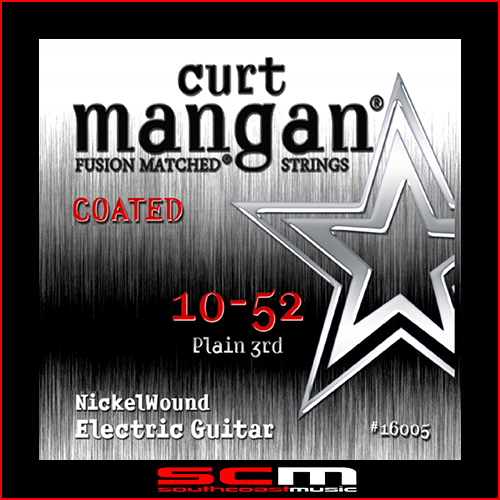 Curt Mangan Boutique Fusion Matched Nickel Wound COATED electric guitar string set 10–52 Made in the USA