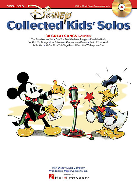 Disney Collected Kids Solos Song Book and CD of Piano Accompaniments