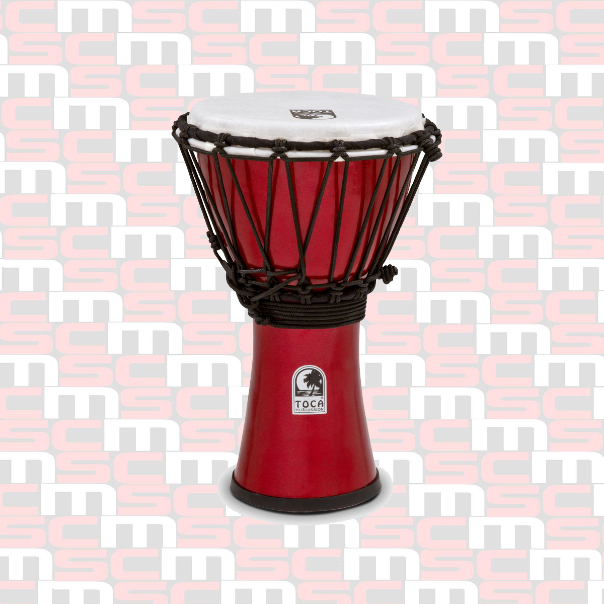 TOCA 7" FREESTYLE COLORSOUND DJEMBE - METALLIC RED finish