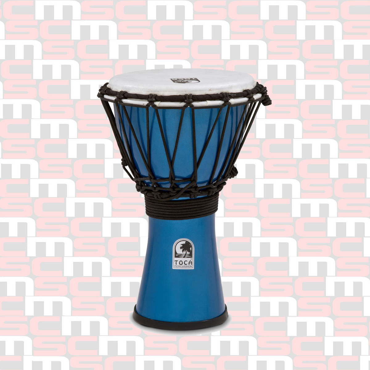 TOCA 7" FREESTYLE COLORSOUND DJEMBE - METALLIC BLUE finish