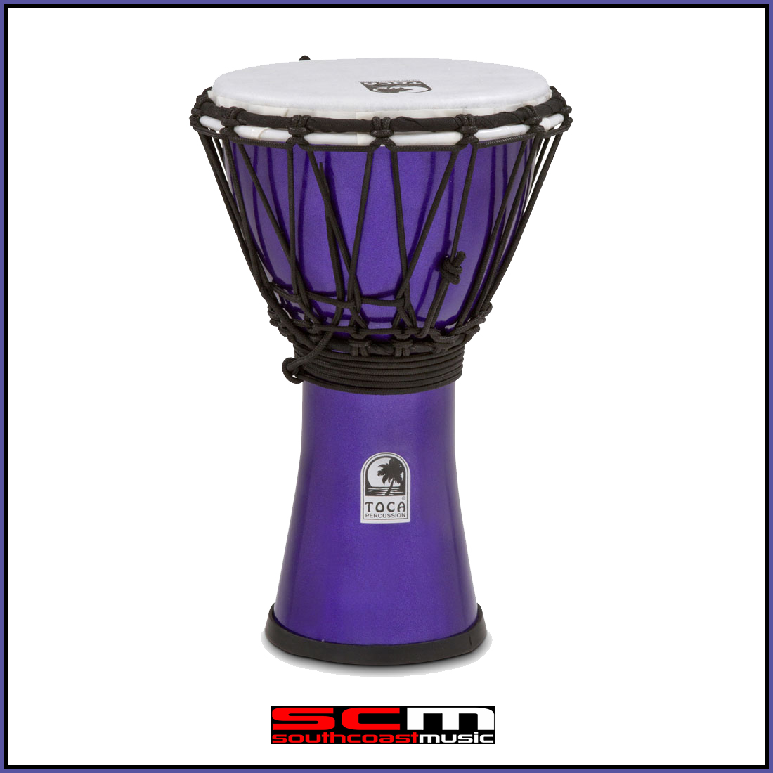 TOCA 7" FREESTYLE COLORSOUND DJEMBE - METALLIC INDIGO finish