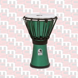 TOCA 7" FREESTYLE COLORSOUND DJEMBE - METALLIC GREEN finish