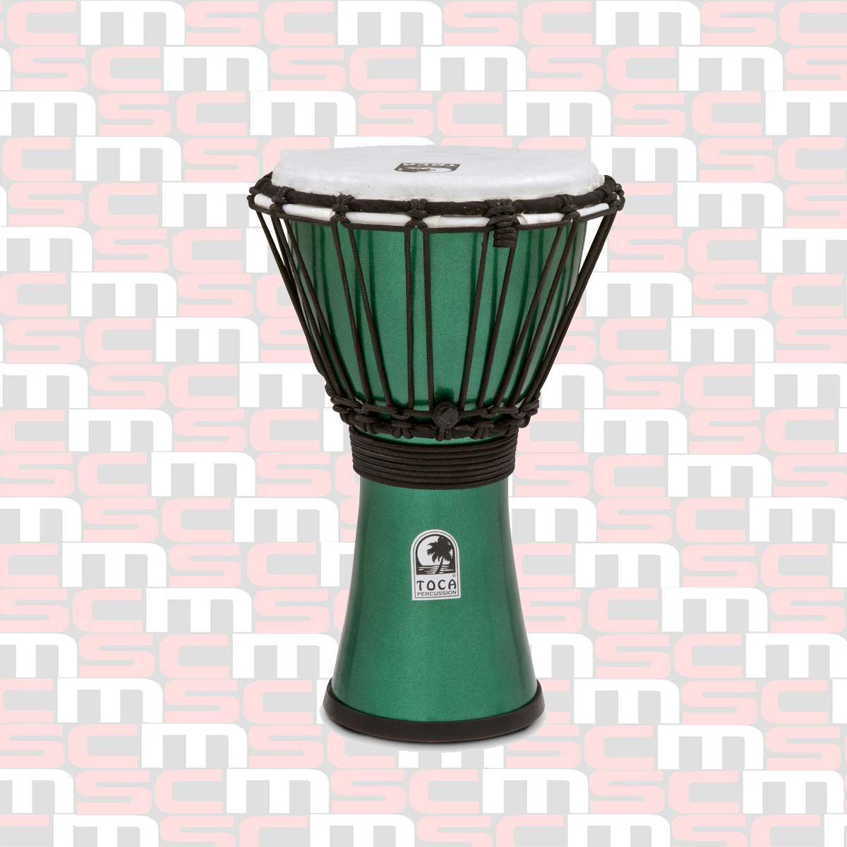 TOCA 7" FREESTYLE COLORSOUND DJEMBE - METALLIC GREEN finish