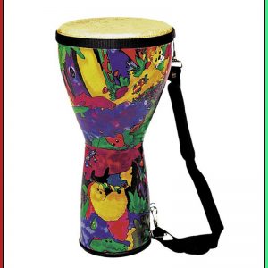 REMO KIDS PERCUSSION 8" DJEMBE RAIN FOREST PATTERN WITH SHOULDER STRAP