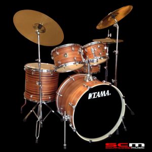 TAMA RHYTHM MATE LIMITED EDITION RAINBOW WOOD DRUMSET with TAMA HARDWARE