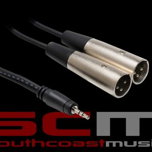 Hosa Technology 3.5mm TRS Stereo Mini-Phono Male to 2 x XLR Male Y-Cable 3 metre length