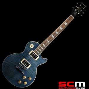 EPIPHONE LES PAUL TRIBUTE PLUS OUTFIT MIDNIGHT SAPPHIRE FINISH WITH CASE