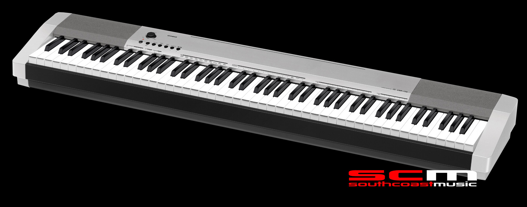 CASIO CDP130 SILVER COMPACT DIGITAL PIANO BRAND NEW MODEL IN STOCK NOW AT SOUTHCOASTMUSIC!