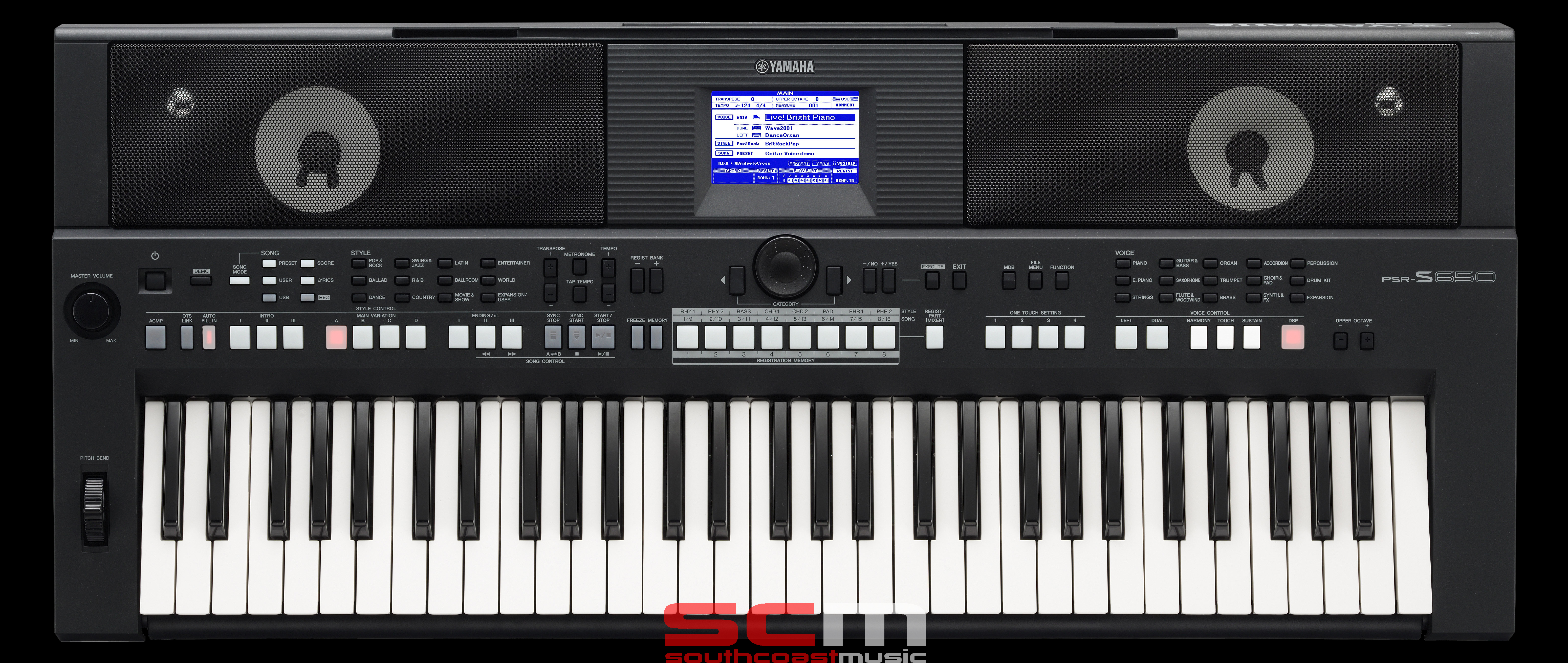 Yamaha Arranger Workstation PSR-S550B Keyboard