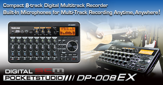 TASCAM DP008-EX DIGITAL MULTI-TRACK RECORDER $368 DELIVERED!