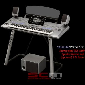 Yamaha TYROS5-XL 61 note Premium Arranger Workstation Keyboard with Sub+Satellite Speaker System