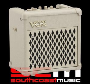 VOX MINI 5 LIMITED EDITION MODELLING GUITAR AMPLIFIER DOUBLE IVORY FINISH