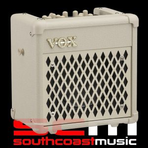 VOX MINI 5 LIMITED EDITION MODELLING GUITAR AMPLIFIER DOUBLE IVORY FINISH