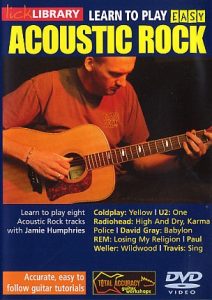 RDR0007 lick library easy acoustic rock volume 1 dvd