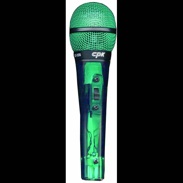 SQ335GR CPK Mic Unidirectional Microphone Green XLR to JACK