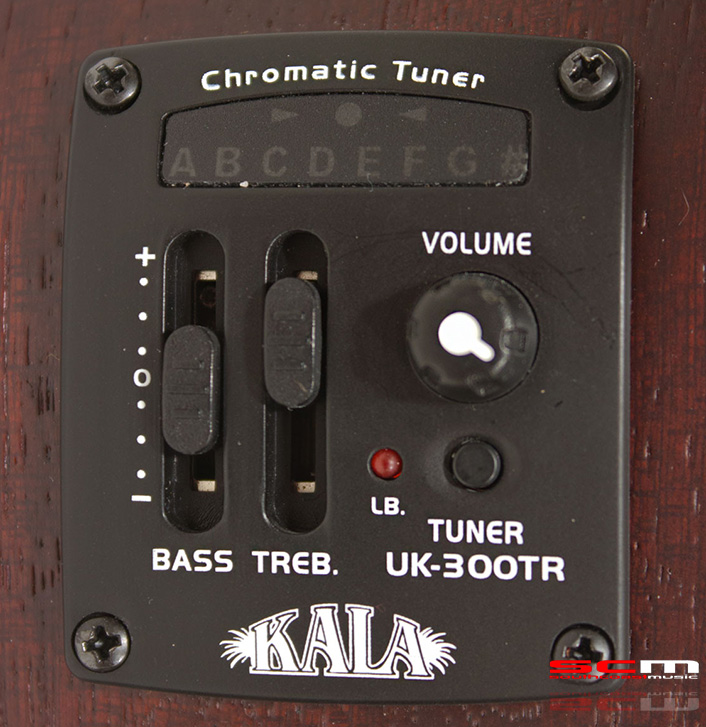 KALA KABE Acoustic/Electric Baritone Ukulele all Mahogany