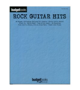 Rock Guitar Hits Tab Songs Budget Book Series Guitar Tablature Songbook
