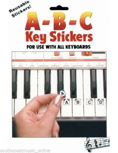 HAL LEONARD ABC PIANO & KEYBOARD STICKERS - TUITIONAL LEARN TO PLAY STICKERS