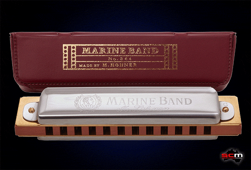 Hohner Marine Band SOLOIST C Harmonica 12 Hole 24 Reed 364 24C Solo Tuning South Coast Music