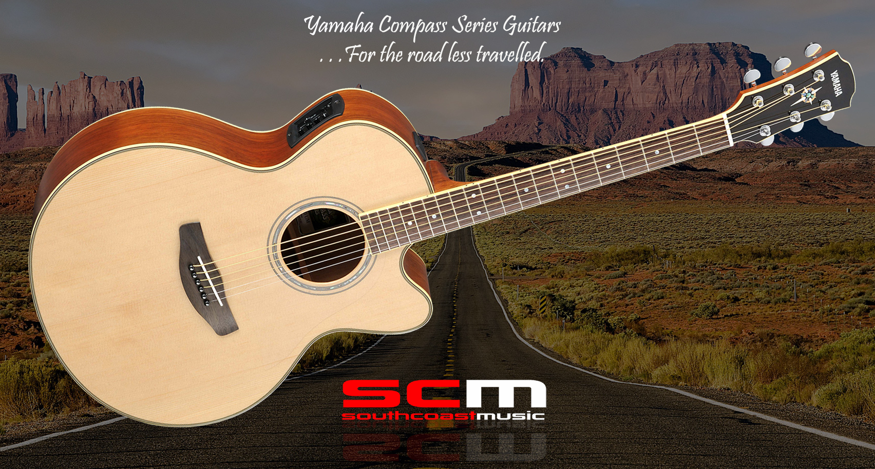 YAMAHA Compass Series CPX700 II Acoustic Electric Guitar Natural Gloss Finish in Hard Shell Case