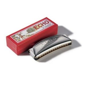 HOHNER ECHO G HARMONICA HARP 14 DOUBLE HOLE 28 REED 1494/28