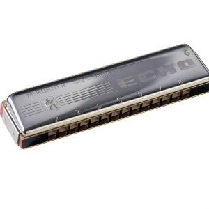 HOHNER ECHO C HARMONICA HARP 16 DOUBLE HOLE 32 REED 2309/32