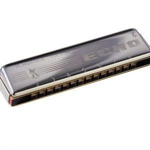 HOHNER ECHO G HARMONICA HARP 14 DOUBLE HOLE 28 REED 2209/28