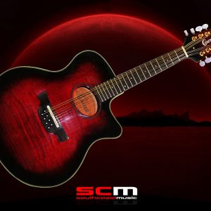 MANDOLIN Crafter Acoustic-Electric M77E/RS Tiger Maple Red Sunburst Finish