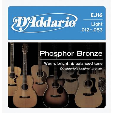 DADDARIO EJ16 ACOUSTIC GUITAR STRINGS