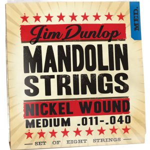 JIM DUNLOP MANDOLIN STRINGS STRING SET NICKEL WOUND DMN11 MEDIUM GAUGE 11-40