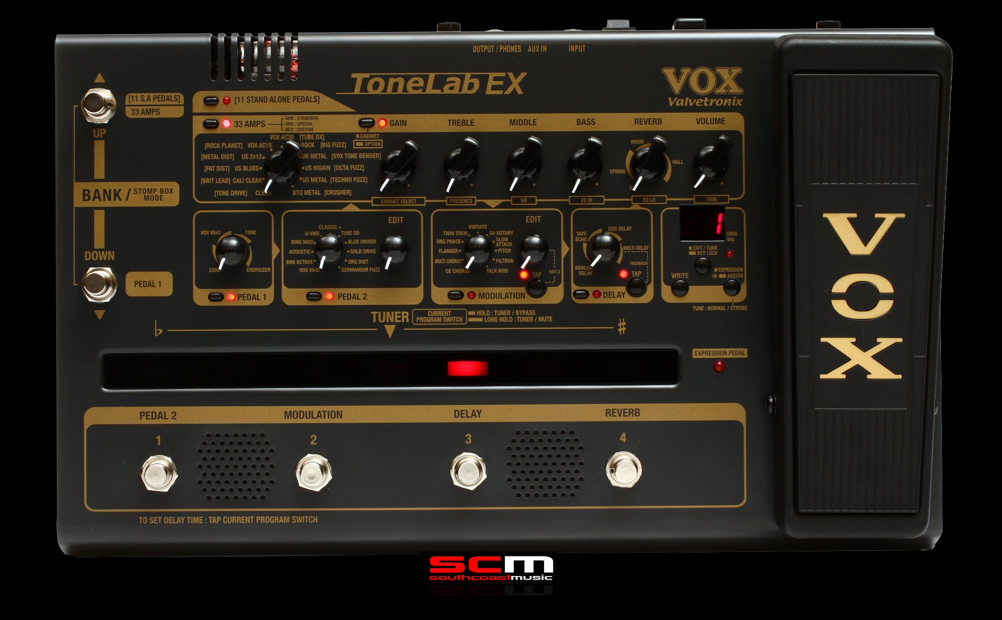 VOX ToneLab EX Multi-effects Pedal – South Coast Music