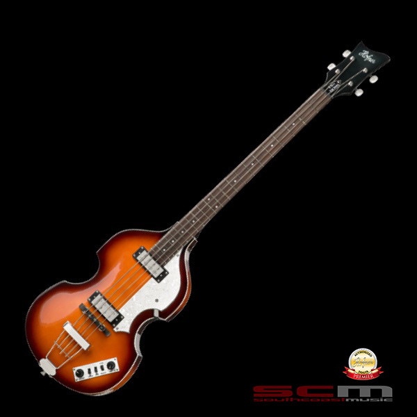 Hofner Violin Beatle Bass Guitar Ignition Series Sunburst Finish with Hard Case