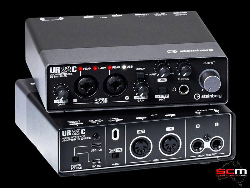 Steinberg UR22C MKII 2x2 USB 3.0 32-bit/192kHz Audio Interface with  Steinberg DAW Software – South Coast Music
