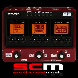 ZOOM B3 BASS GUITAR MULTI FX PEDAL & USB AUDIO INTERFACE