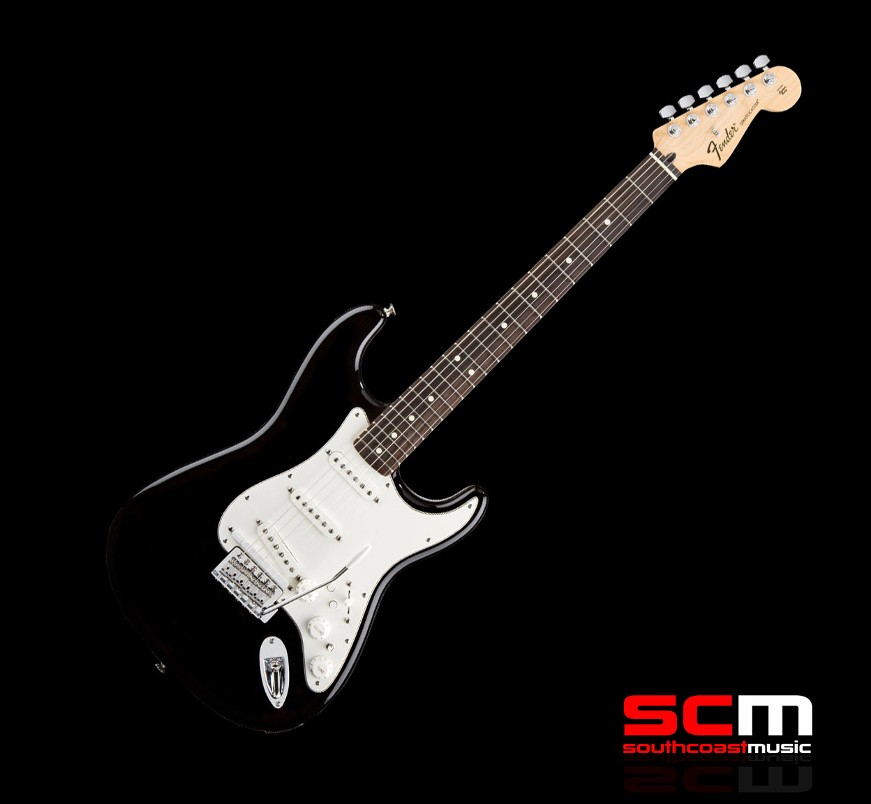 Fender Roland Ready Strat Black Gloss finish South Coast Music