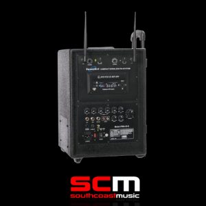 SoundArt PWA65D Portable Wireless PA system includes wireless HH mic & BeltPack