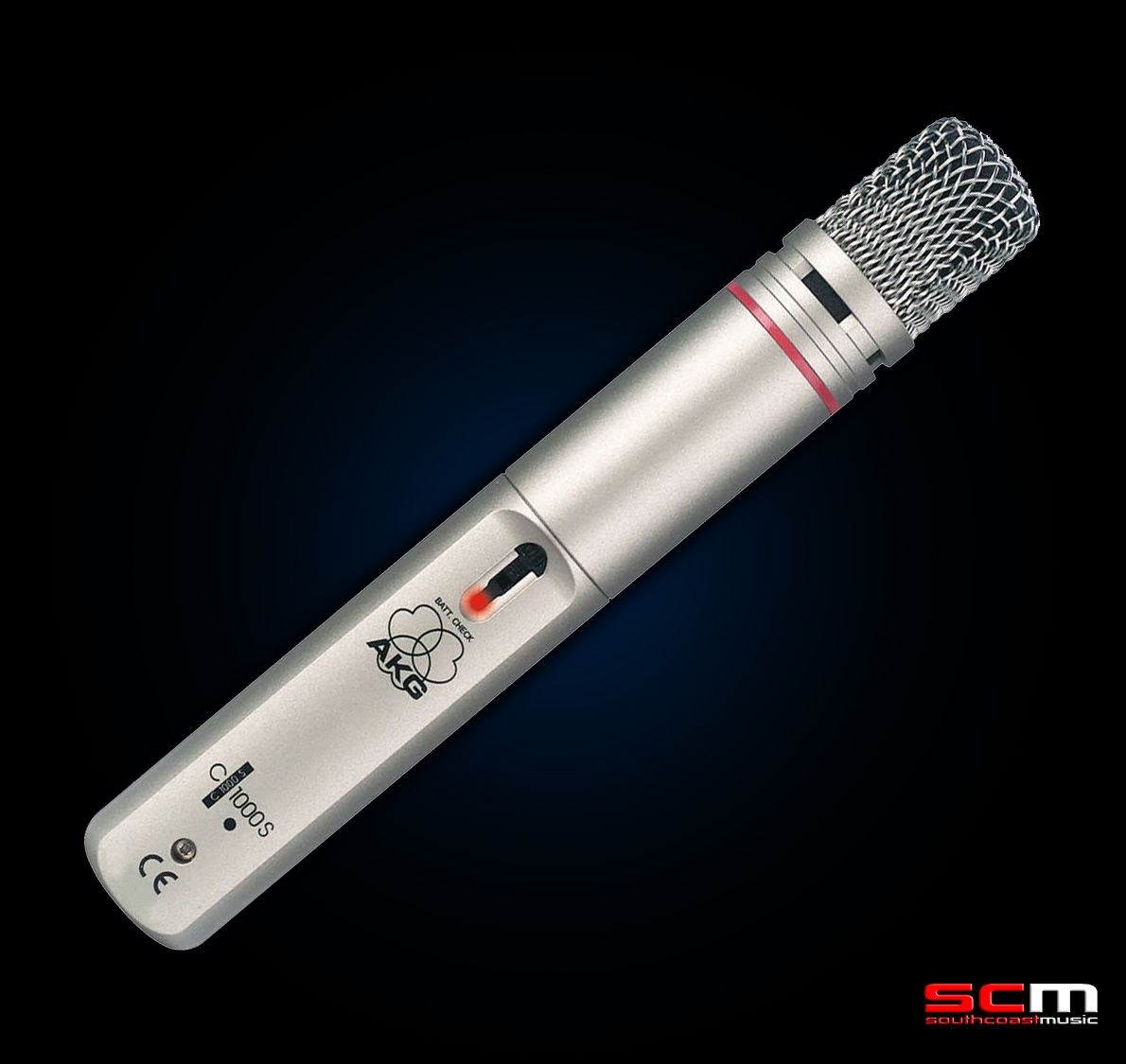 AKG C1000S Electret Condenser Microphone Silver Body in Aluminium Carry Case Brand New South