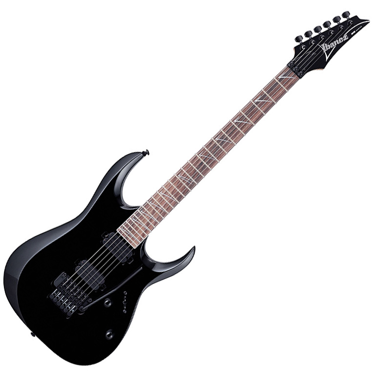 Ibanez RGD320Z Black Electric Guitar - 26.5" Scale - VK-Down-Tunz Hunbuckers