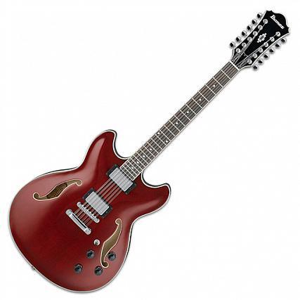 Ibanez Artcore AS7312 12 String Semi Hollowbody Electric Guitar Transparent Cherry