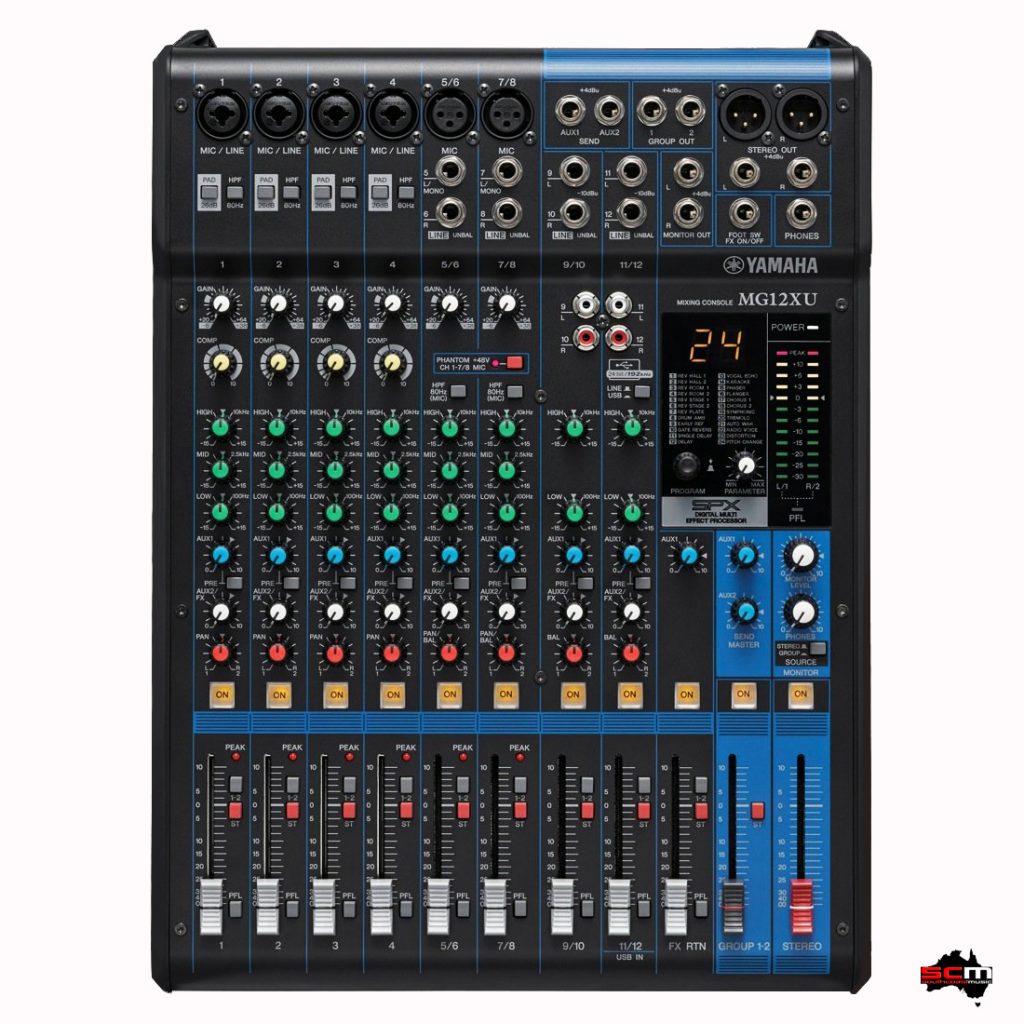 Yamaha mg12xu 12 input mixer with phantom power usb steinberg cubase ai