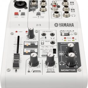 Yamaha AG03 3 Channel Input Mixer & USB Audio Interface